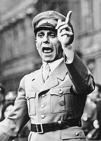 Joseph Goebbels discursando