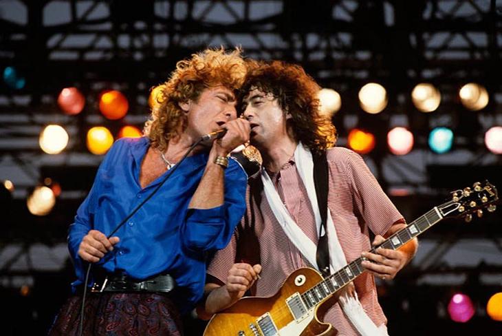 Robert Plant e Jimmy Page Live Aid