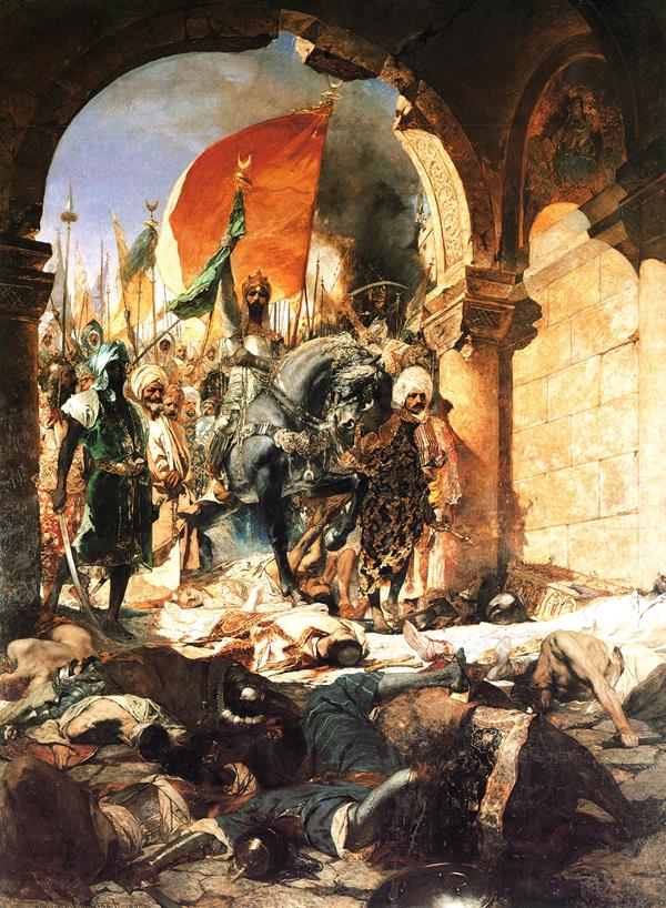 Mohamed ii entrando em Constantinopla