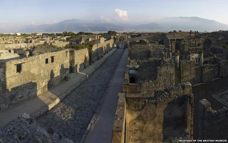 ruínas da cidade Pompeia