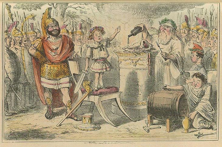 ilustração romana ironizando juramento de aníbal barca