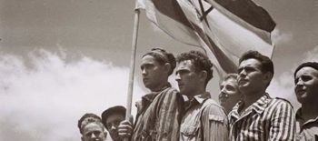 Judeus indo a haifa, Palestina 1945