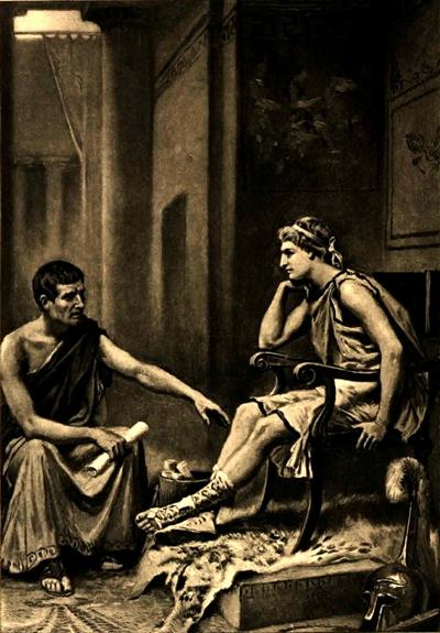 Aristóteles ensinando Alexandre, o Grande