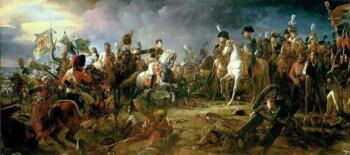 Napoleão comemorando vitória em Austerlitz