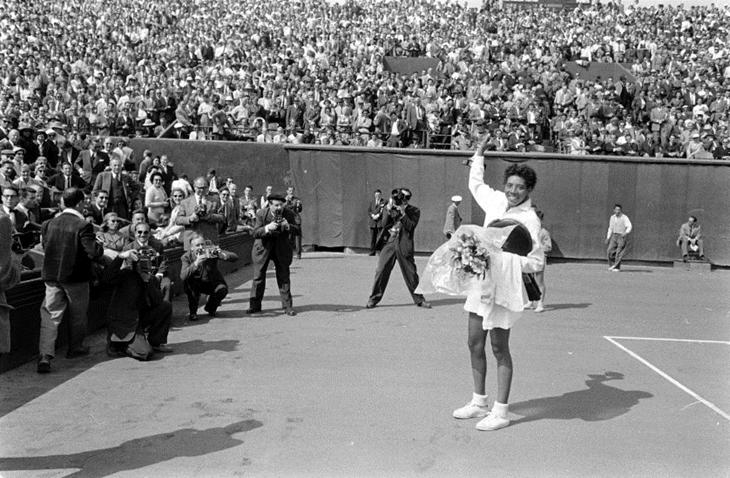Althea em Roland Garros 1956