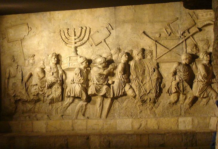 saque romano a jerusalém menorá