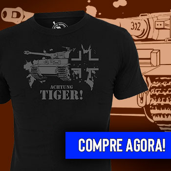 Um dos mais famosos e temíveis carros de combate da Segunda Guerra Mundial, o tanque Tiger! camiseta tanque tiger tigre segunde guerra mundial