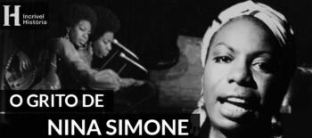 Nina Simone tocando piano e cantando