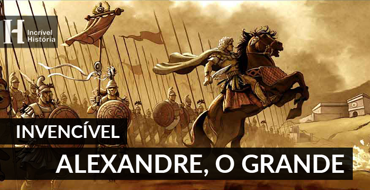 Alexandre o Grande com seu exército