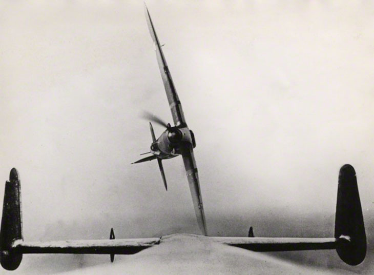 Hawker Hurricane e bombardeiro alemão