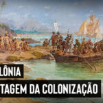 Montagem da colonização do Brasil