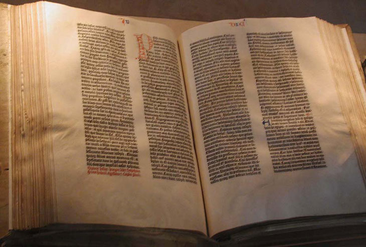 reforma protestante reprodução da bíblia de gutenberg