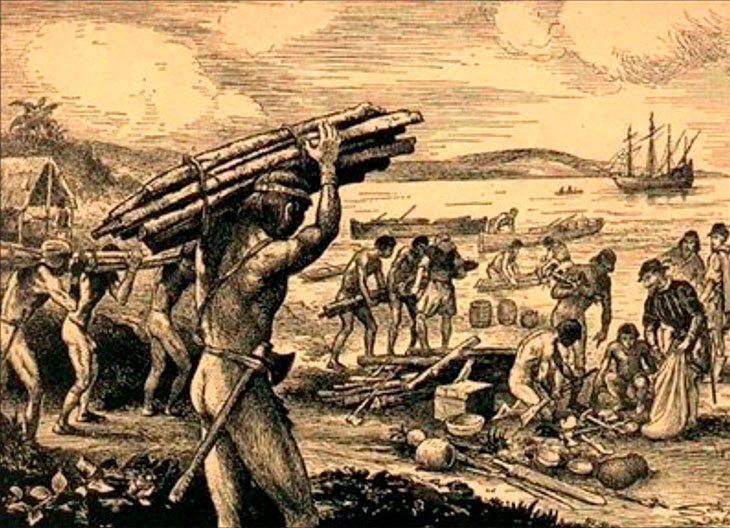 escravidão no brasil escambo