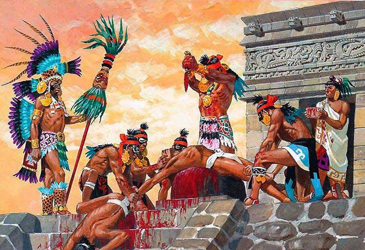 hernan cortez sacrifício asteca