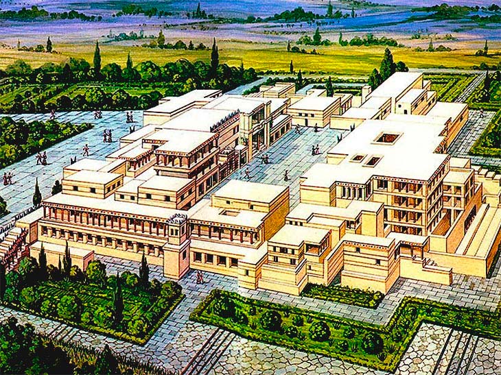 período pré-homérico Palácio de Cnossos