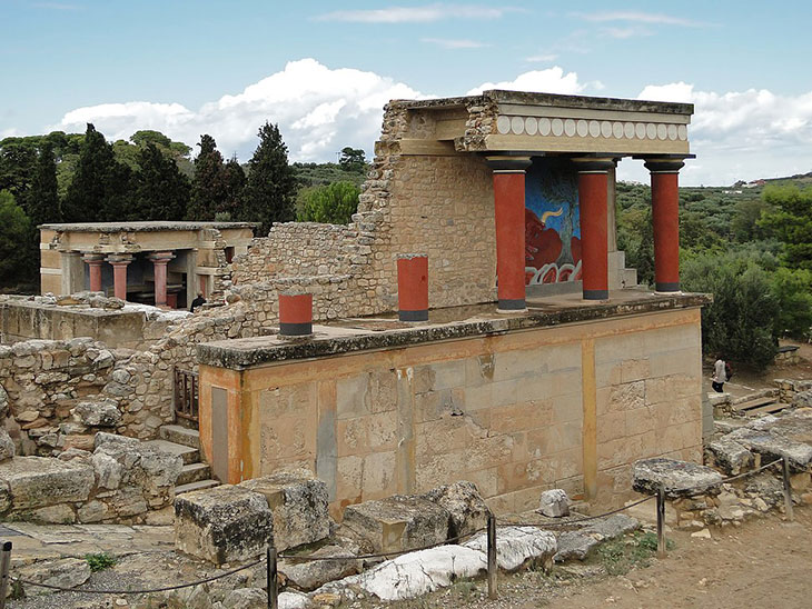período creto-micênico palácio de cnossos ruínas