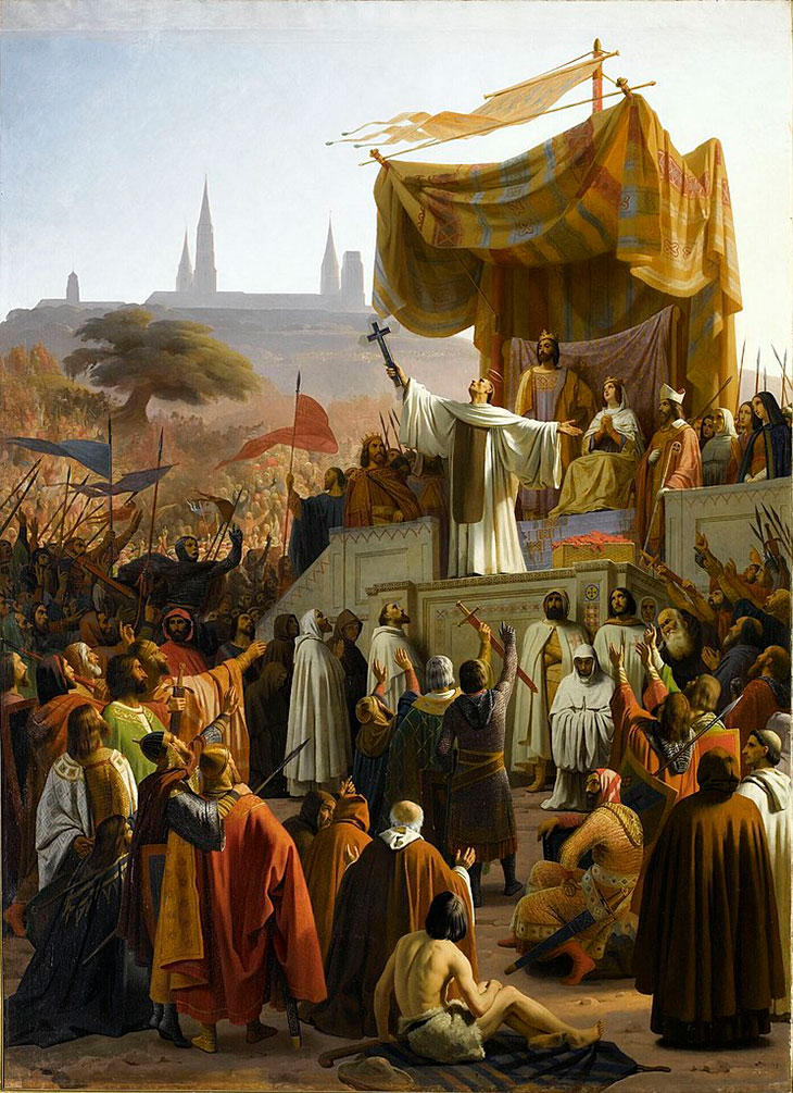 São Bernardo de Claraval estimulando a Segunda Cruzada em Vézelay