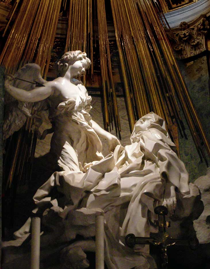 escultura barroca O Êxtase de Santa Teresa