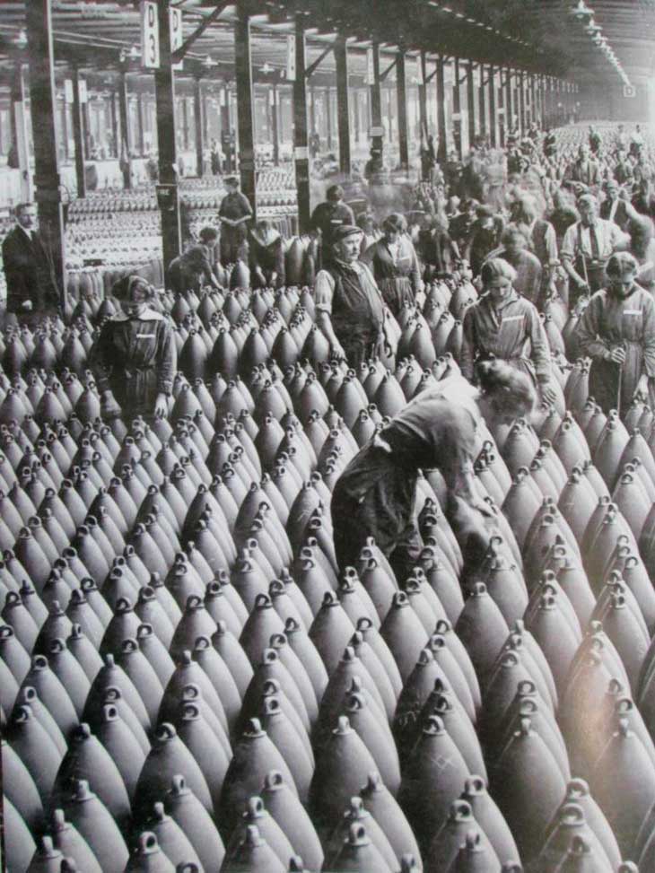 paz armada e a primeira guerra mundial fábrica de munição