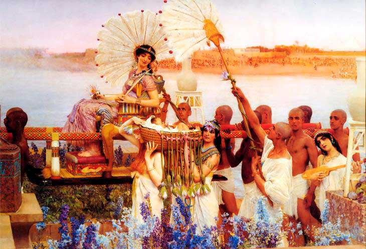cleópatra e seus súditos mostrando poder e ostentação